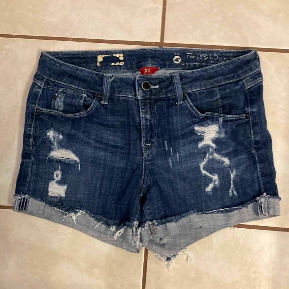 Solo Design Lab Distressed Shorts